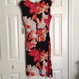 Calvin Klein floral faux wrap dress
